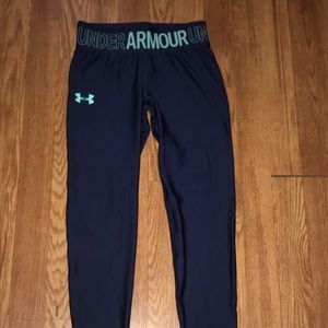 Under Armour navy blue girls leggings
